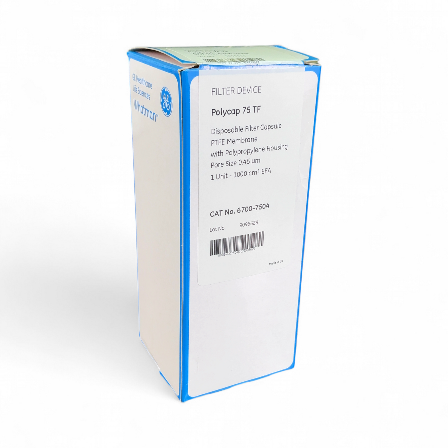 GE Healthcare Whatman 0.45µm Pore Polycap 75 TF Filter Device 6700-7504 (BO!) | Ships Fast from Mr. Scientific - Image 1