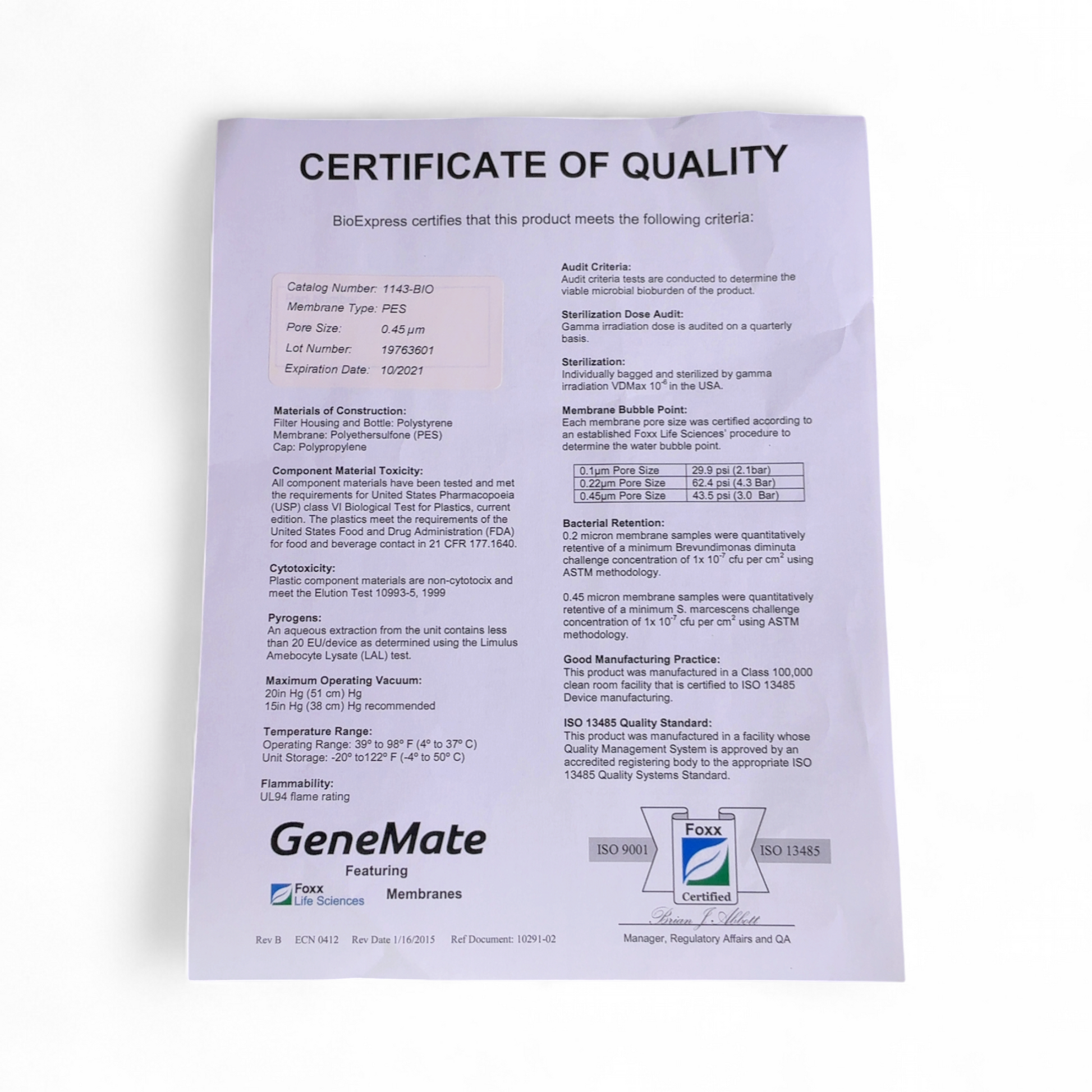 GeneMate F-2695-3 Bottle Top Filtration Unit 1000mL NEW OPEN BOX (Best Offer!) | Order Direct and Save - Image 10