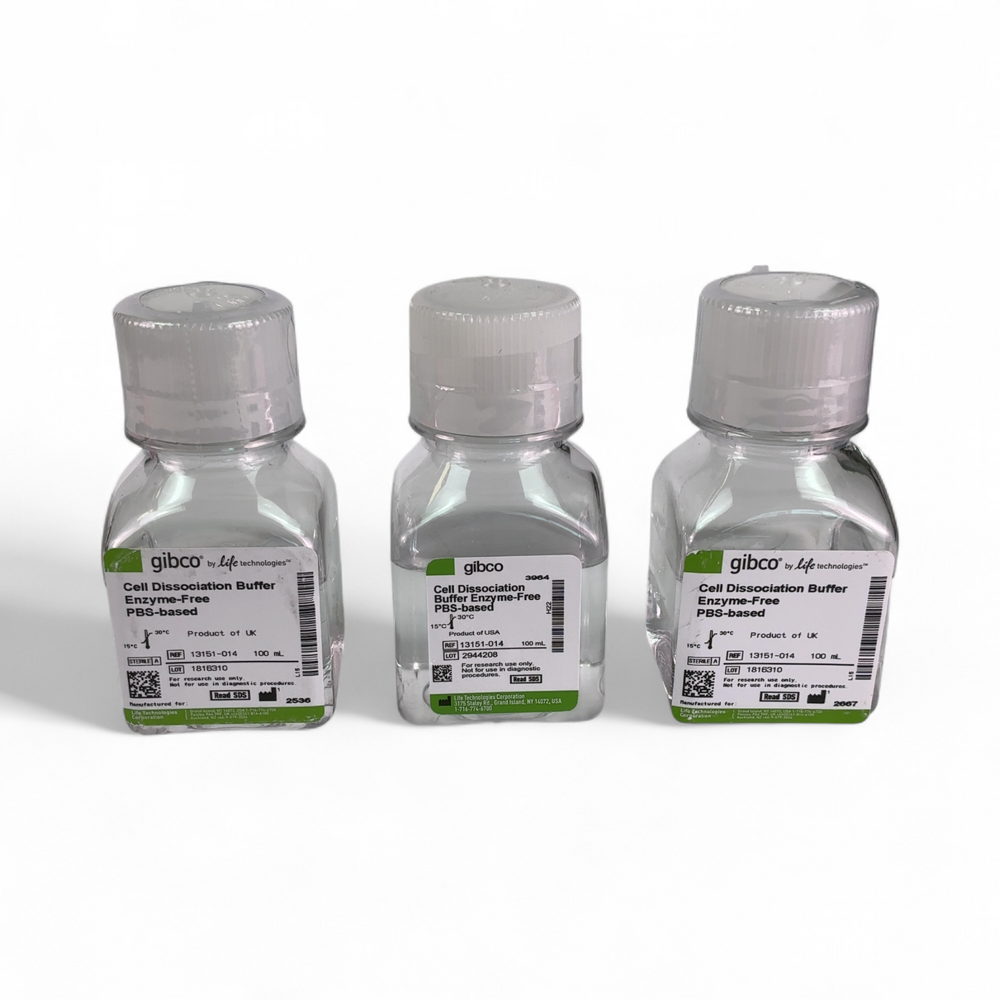Gibco 100mL Cell Dissociation Buffer Enzyme-Free PBS-based 13151-014 - 3 Bottles (BO!) | Ships Fast from Mr. Scientific - Image 2