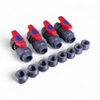 Grainger Approved 3/4" PVC Manual Two-Way Ball Valve - Lot of 4x (Best Offer!) | Mr. Scientific - Image 1