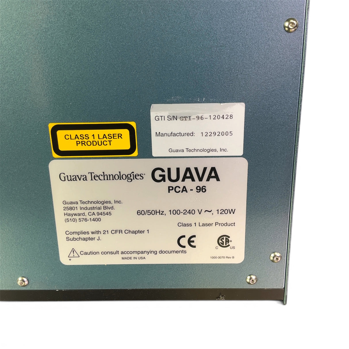Guava Benchtop Personal Cell Anaylysis Flow Cytometer PCA-96 (Best Offer!) | Safe & Secure Shipping - Image 11