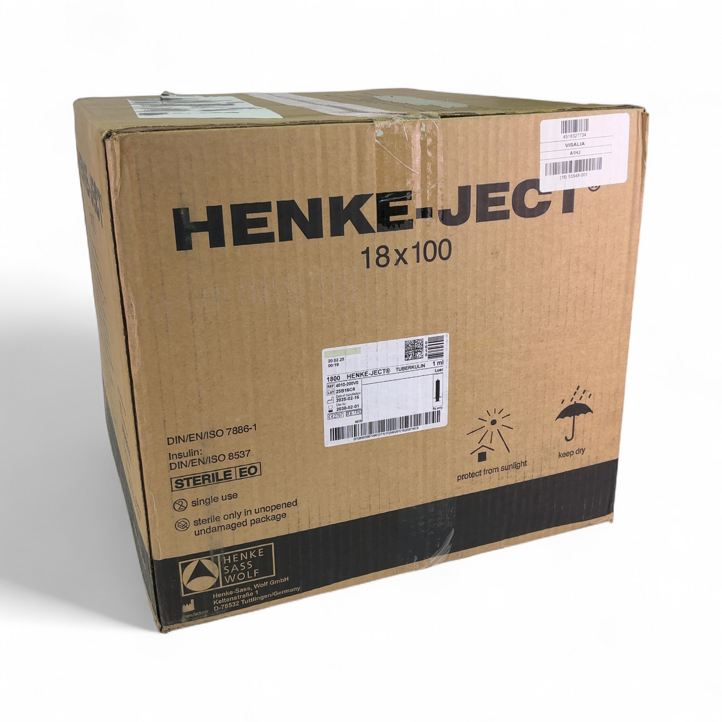 Henke-Ject 1mL Luer Tip Disposable Syringe 4010-200V0 1800/cs (Best Offer!) | Mr. Scientific - Image 1