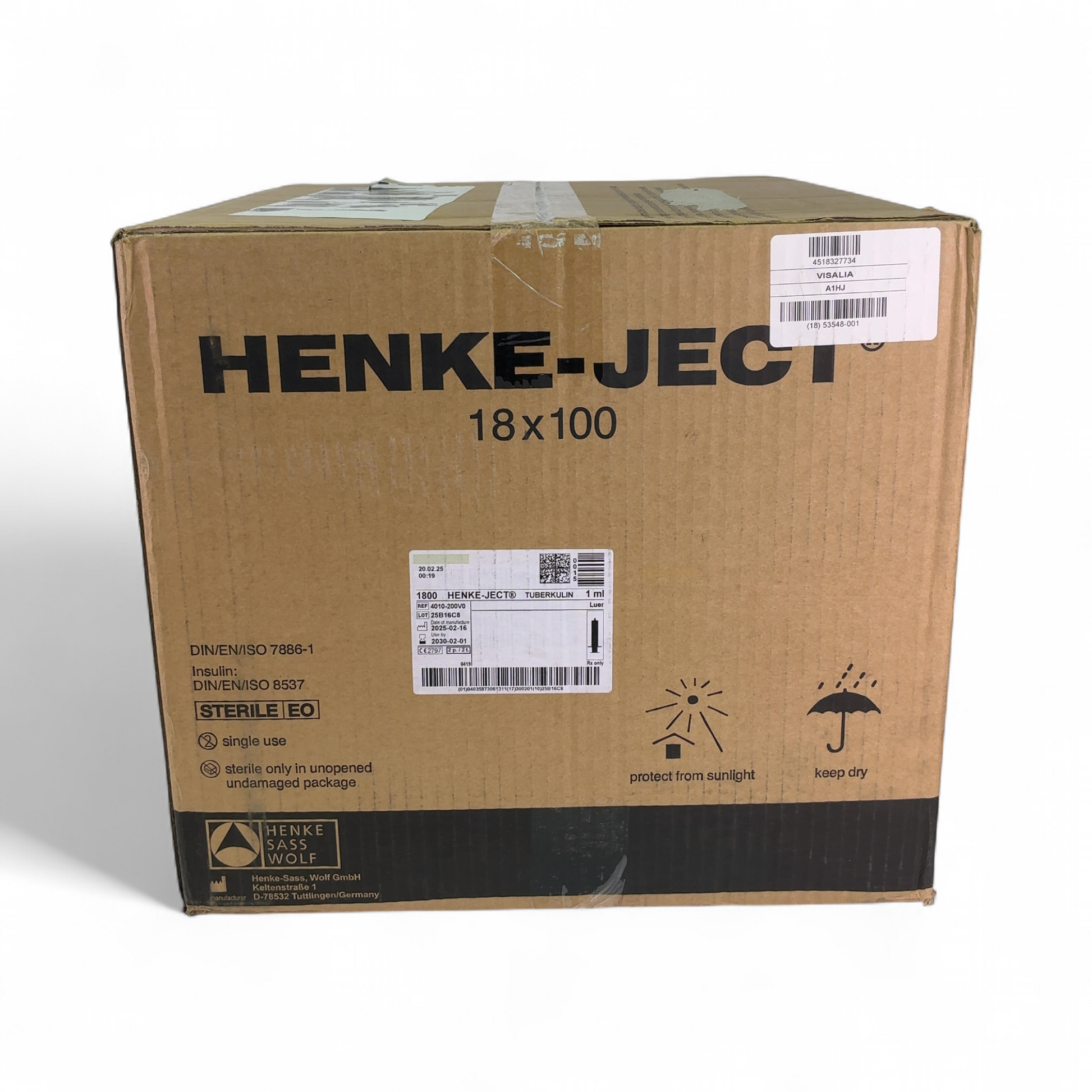 Henke-Ject 1mL Luer Tip Disposable Syringe 4010-200V0 1800/cs (Best Offer!) | Mr. Scientific - Image 2