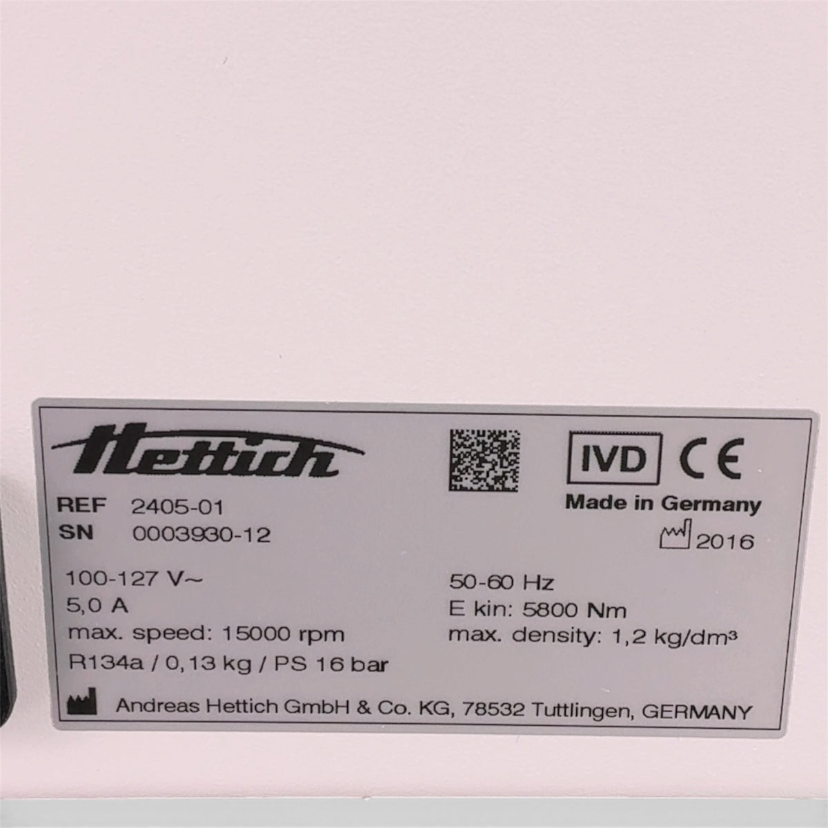Hettich MIKRO 200R Refrigerated 15000rpm Centrifuge w 30x3g Rotor 2405-01 - See Desc | Safe & Secure Shipping - Image 17
