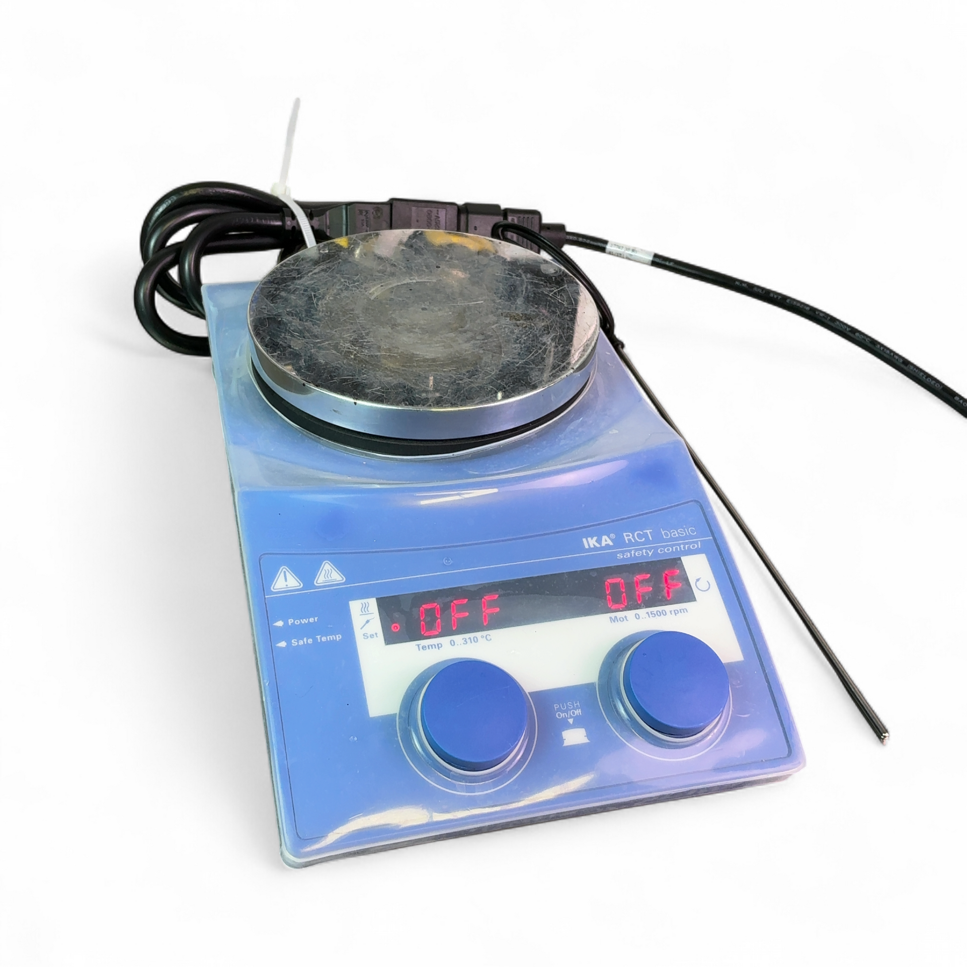 IKA RCT basic Safety Control Magnetic Hotplates Stirrer w Probe RCTBS001 | Ships Fast from Mr. Scientific - Image 2