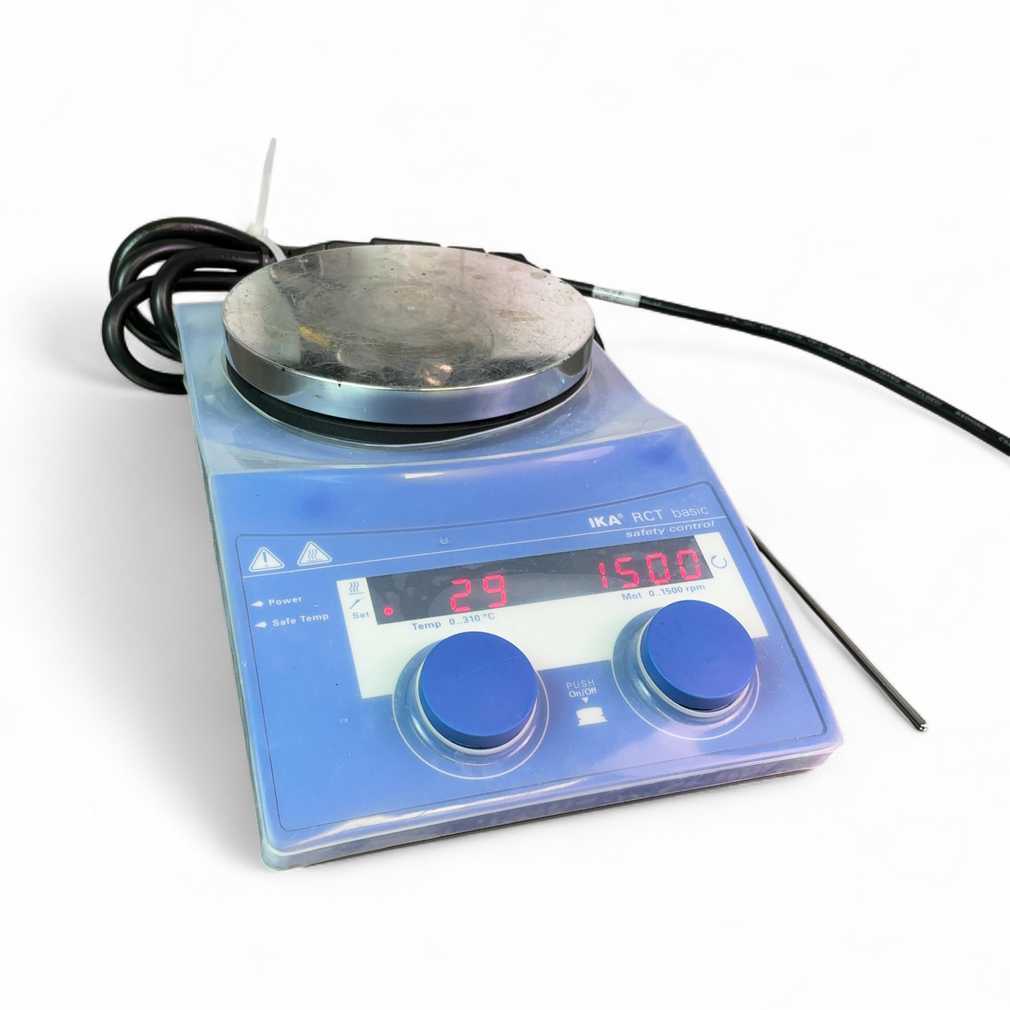 IKA RCT basic Safety Control Magnetic Hotplates Stirrer w Probe RCTBS001 | Ships Fast from Mr. Scientific - Image 3