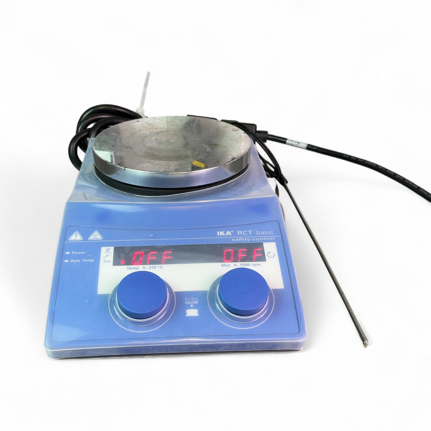 IKA RCT basic Safety Control Magnetic Hotplates Stirrer w Probe RCTBS001 | Ships Fast from Mr. Scientific - Image 4