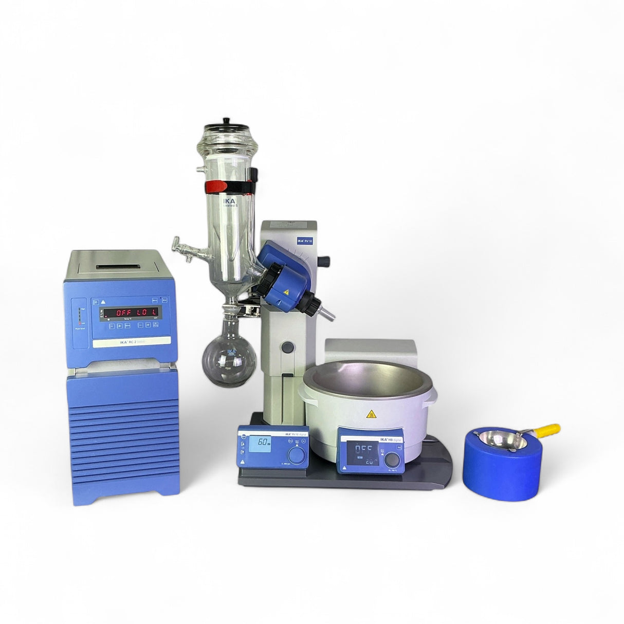IKA Rotary Evaporator System w Bath & Chiller RV10DS99, HBDS098, RC2BS001 (BO!) | Safe & Secure Shipping - Image 1