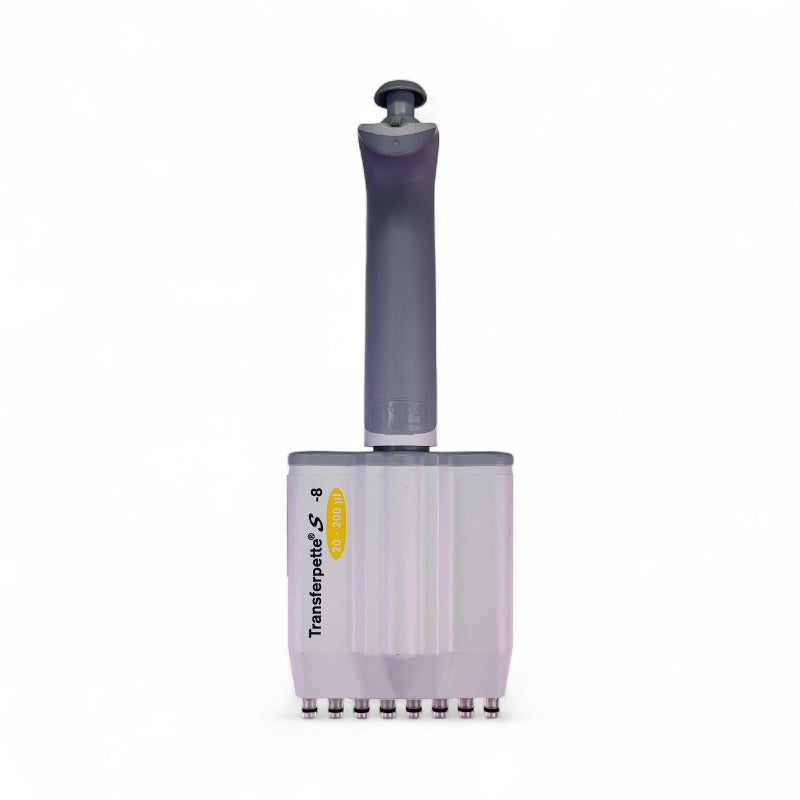 BrandTech Scientific Transferpette S 8 Channel Pipette BTS8-200R 20-200µL
