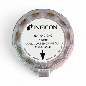 Inficon 6MHz Gold Coated Crystals 008-010-G10 6 MHz (Best Offer!) | Mr. Scientific - Image 1