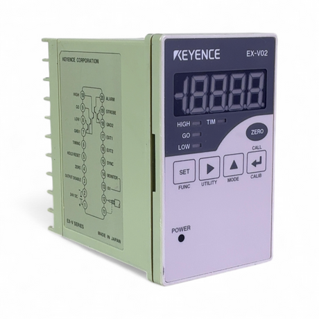 Keyence EX-V02 Inductive Displacement Sensor Controller Digital Amplifier Unit | Safe & Secure Shipping - Image 1