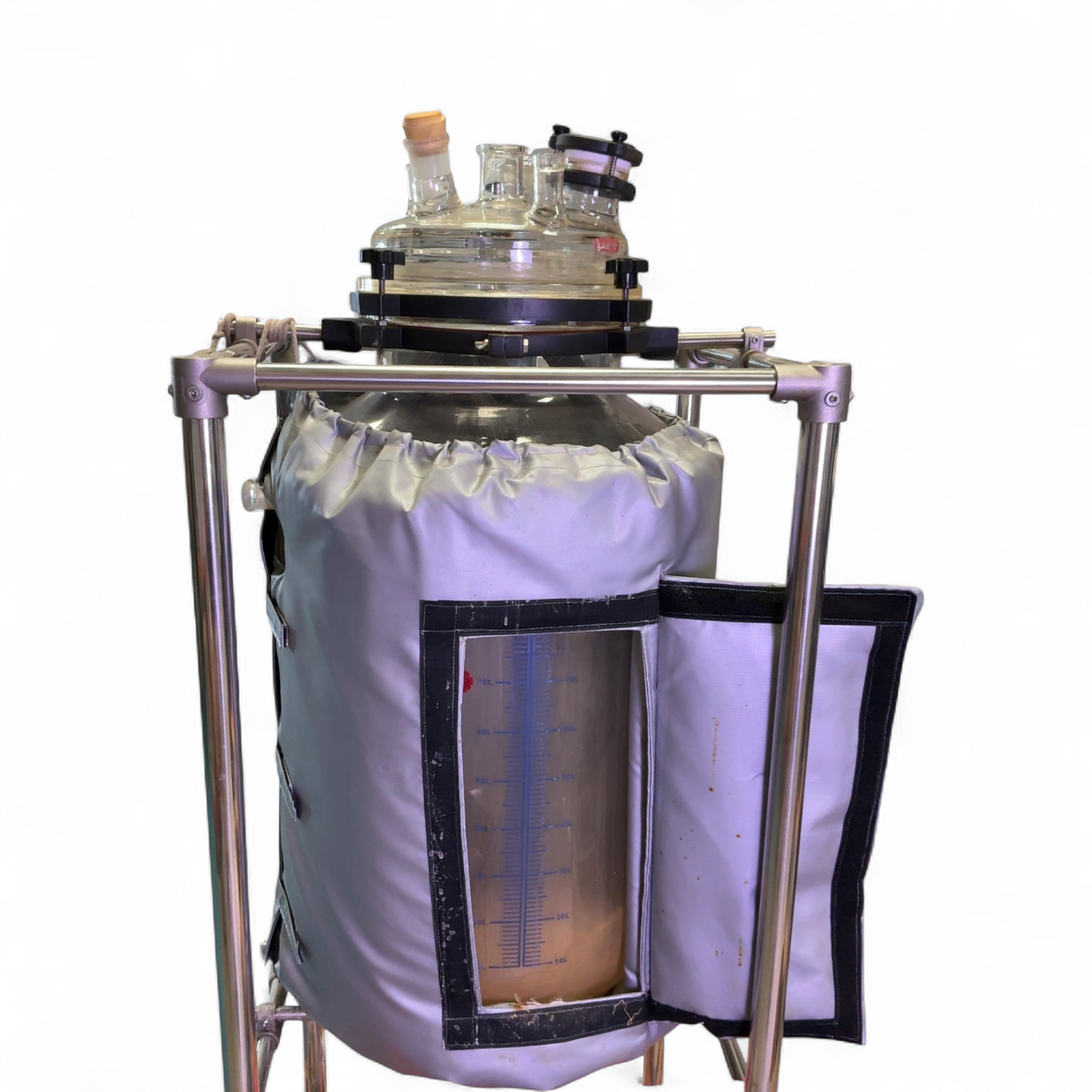 Lab1st 90L Graduated Glass Reactor Vessel w Pump & Accessories (Best Offer!) | Mr. Scientific - Image 3