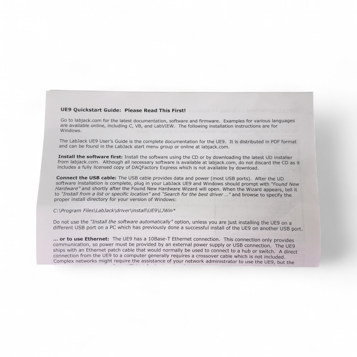 LabJack UE9 Data Acquisition Module w Software 117257 - New! | Safe & Secure Shipping - Image 12
