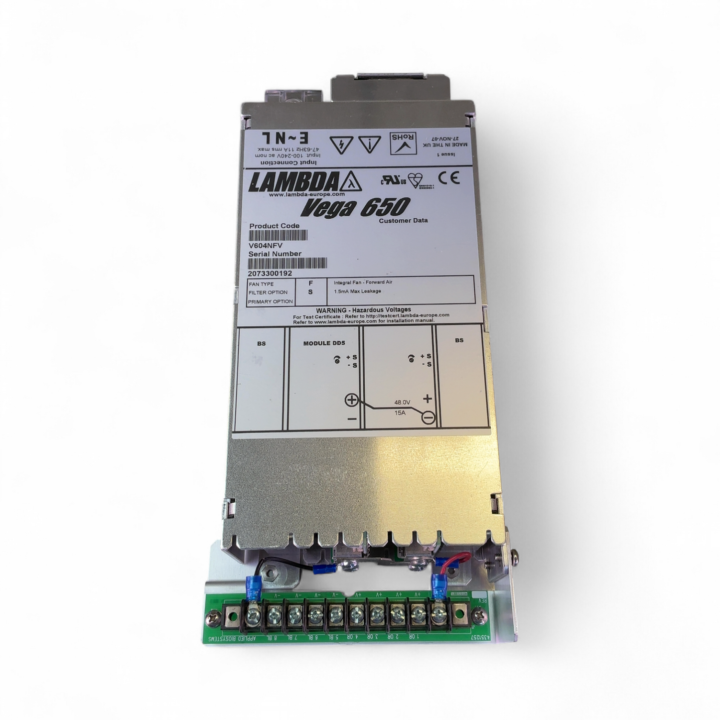 Lambda Vega 650 Power Supply V604NFV Industrial Power Supply (Best Offer!) | Mr. Scientific - Image 3