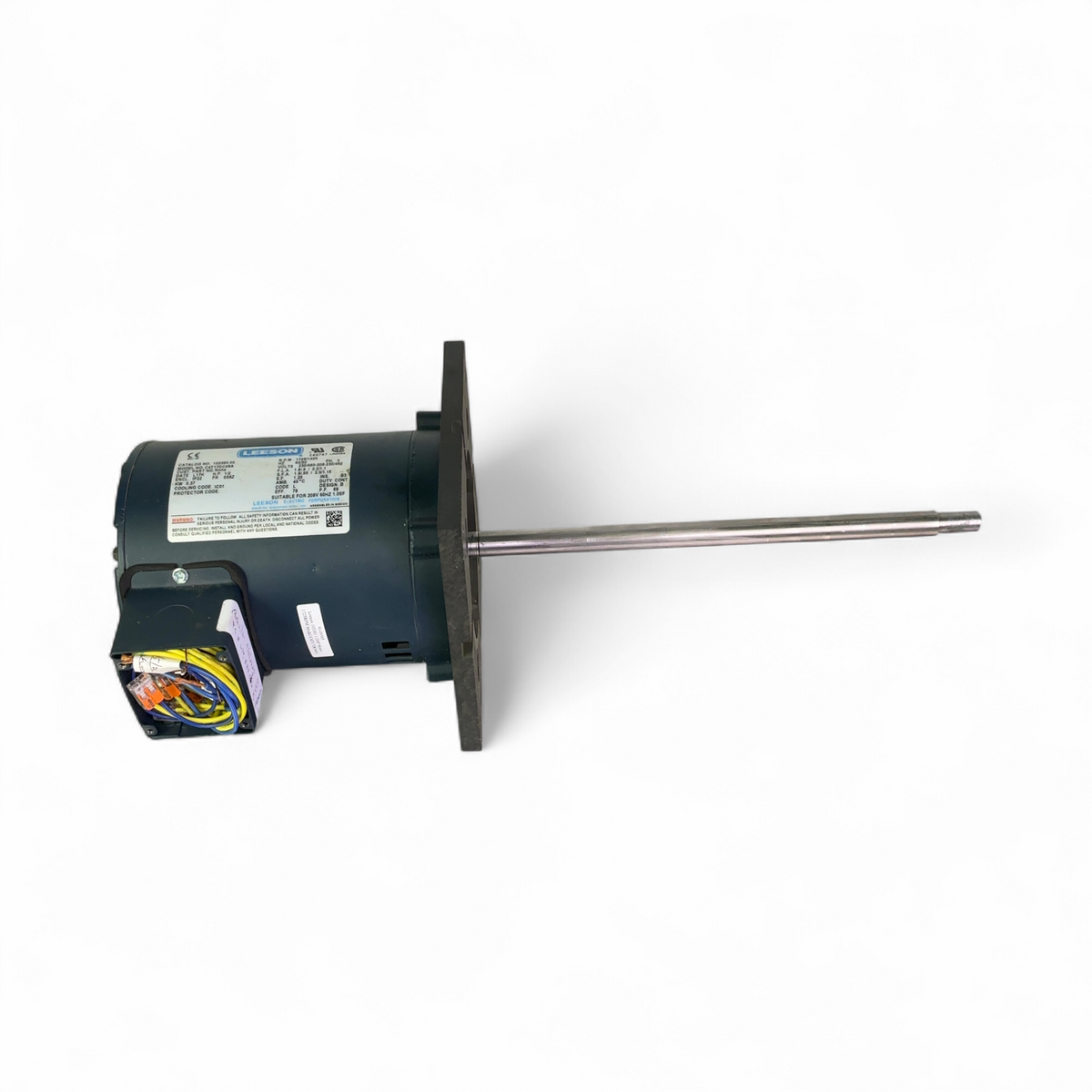 Leeson 1/2 HP Motor w 4-Blade Propeller & Accessories C4T17DC49A - Image 5