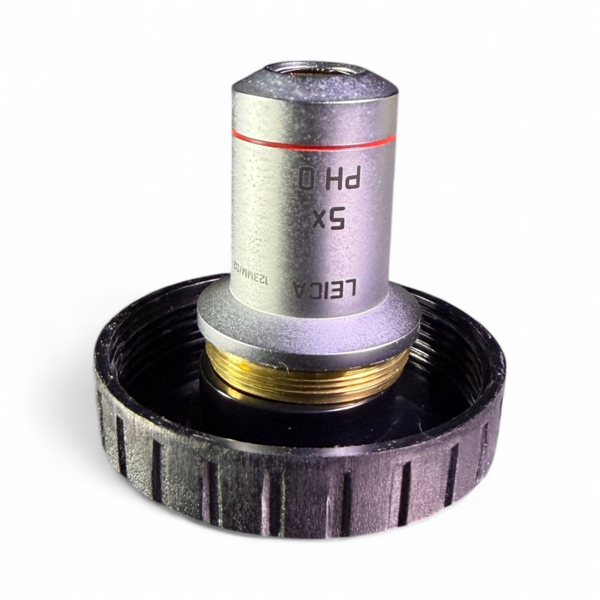 Leica 5x/0.12 PH 0 Infinity/-/B Microscope Objective Lens 506303 - Image 1