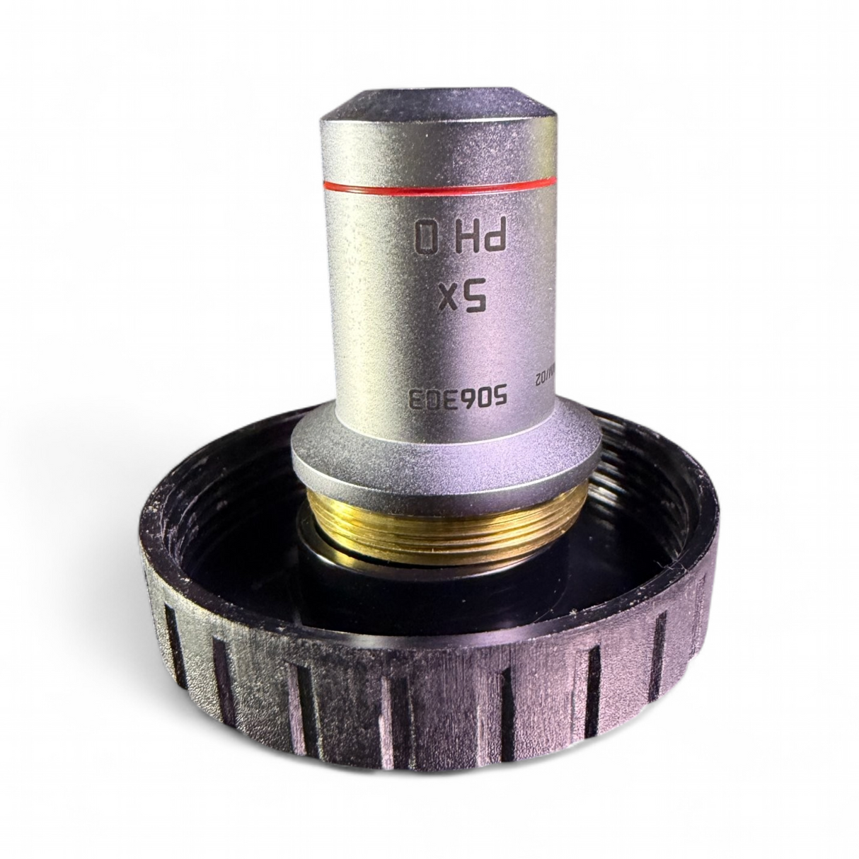 Leica 5x/0.12 PH 0 Infinity/-/B Microscope Objective Lens 506303 - Image 6