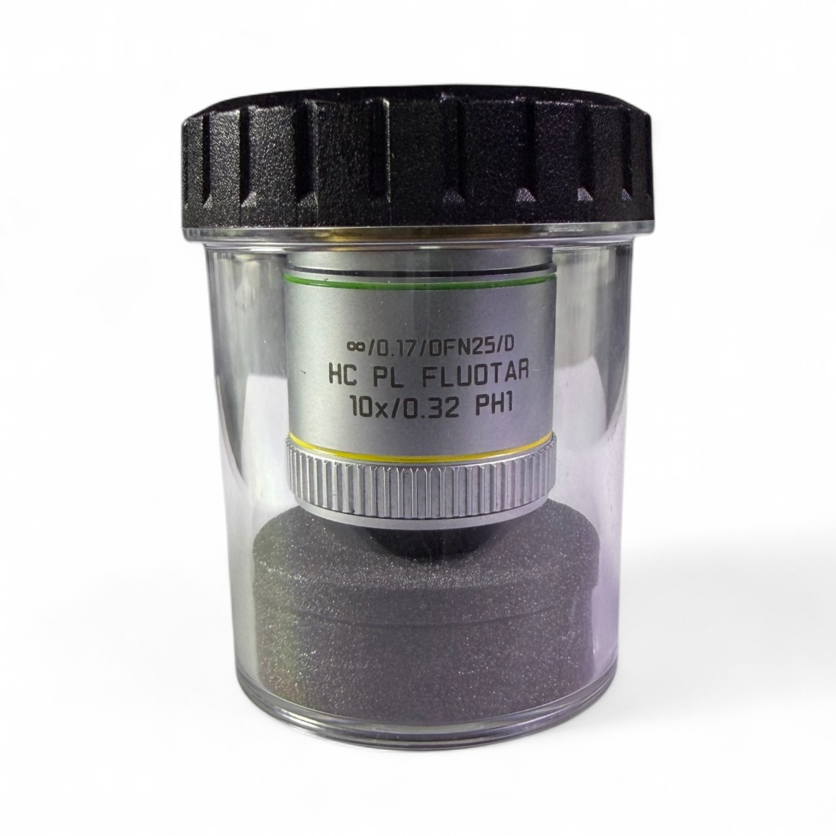 Leica HC PL FLUOTAR 10x/0.32 PH1 OFN25/D Objective Lens 506522 - Image 1