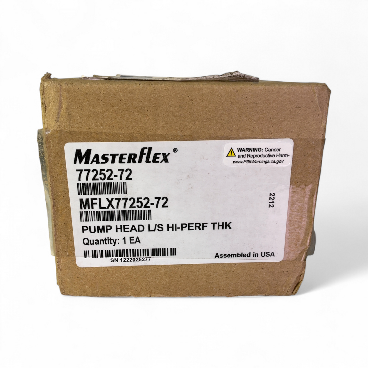 Masterflex L/S High-Performance Pump Head 77252-72 -- NEW (Best Offer!) | Safe & Secure Shipping - Image 4