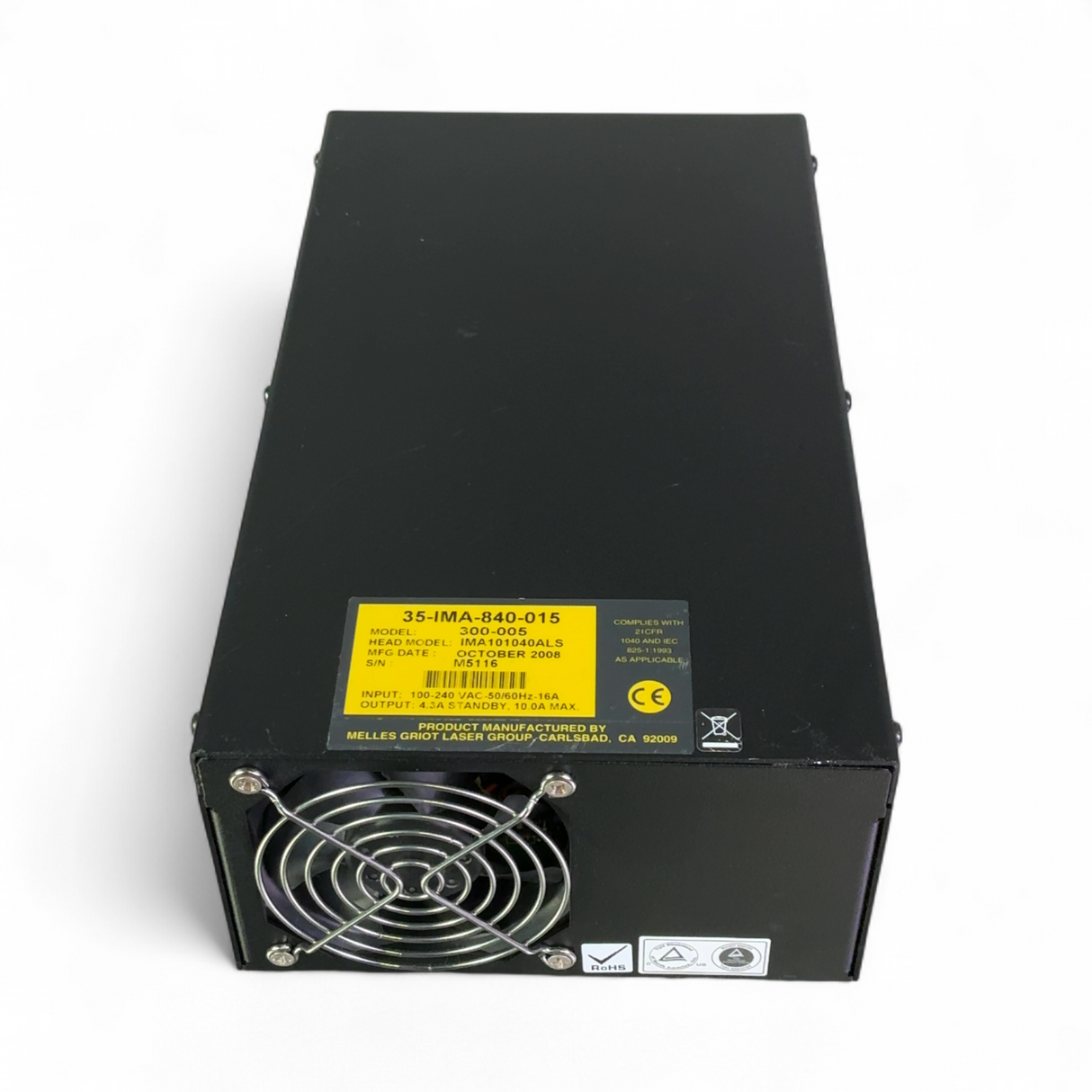Melles Griot Laser Power Supply 300-005 35-IMA-840-015 | Order Direct and Save - Image 10