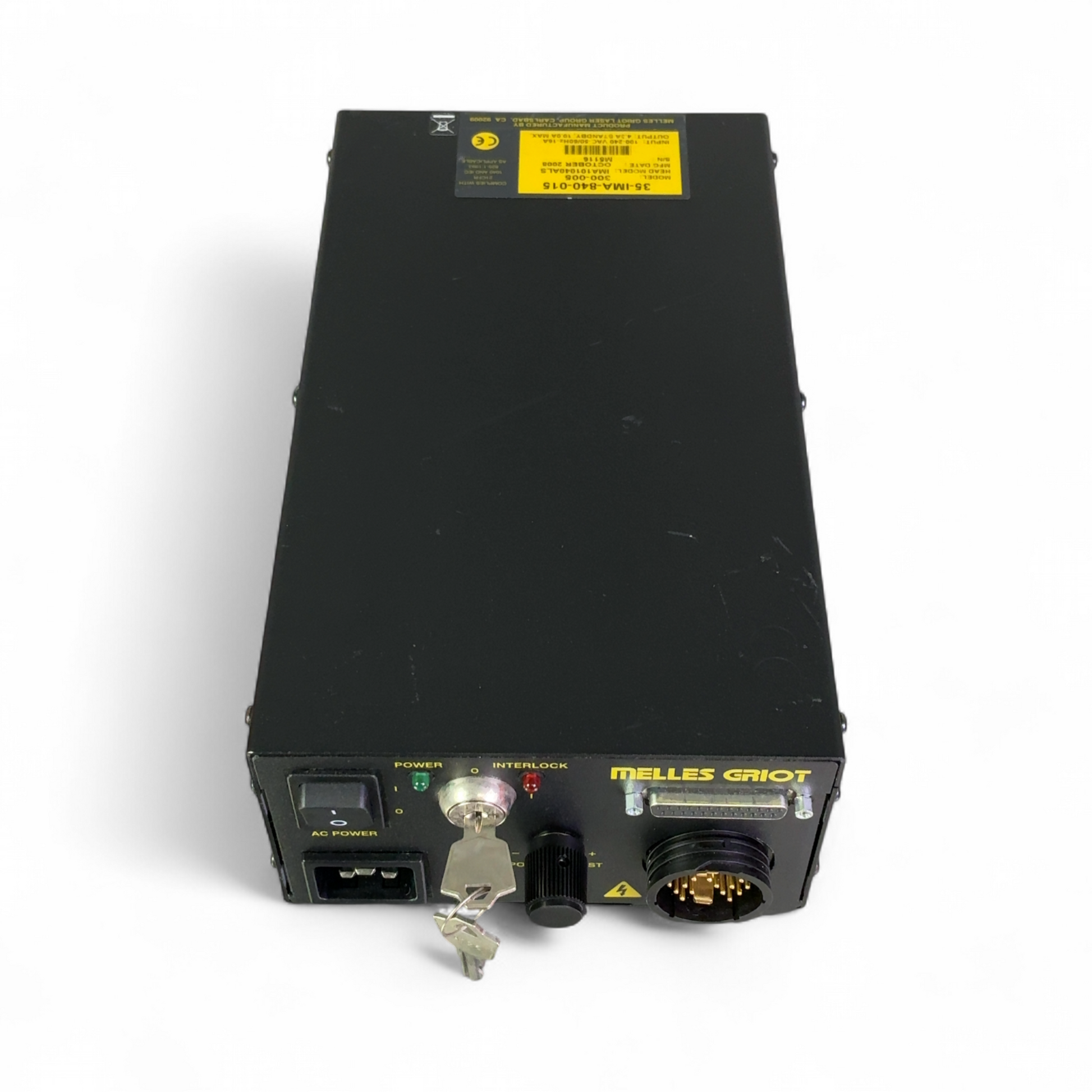 Melles Griot Laser Power Supply 300-005 35-IMA-840-015 | Order Direct and Save - Image 3