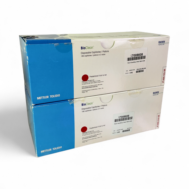 Mettler Toledo Rainin BioClean 250µL Disposable Capillaries/Pistons 17008608, 360ct  | Safe & Secure Shipping - Image 1