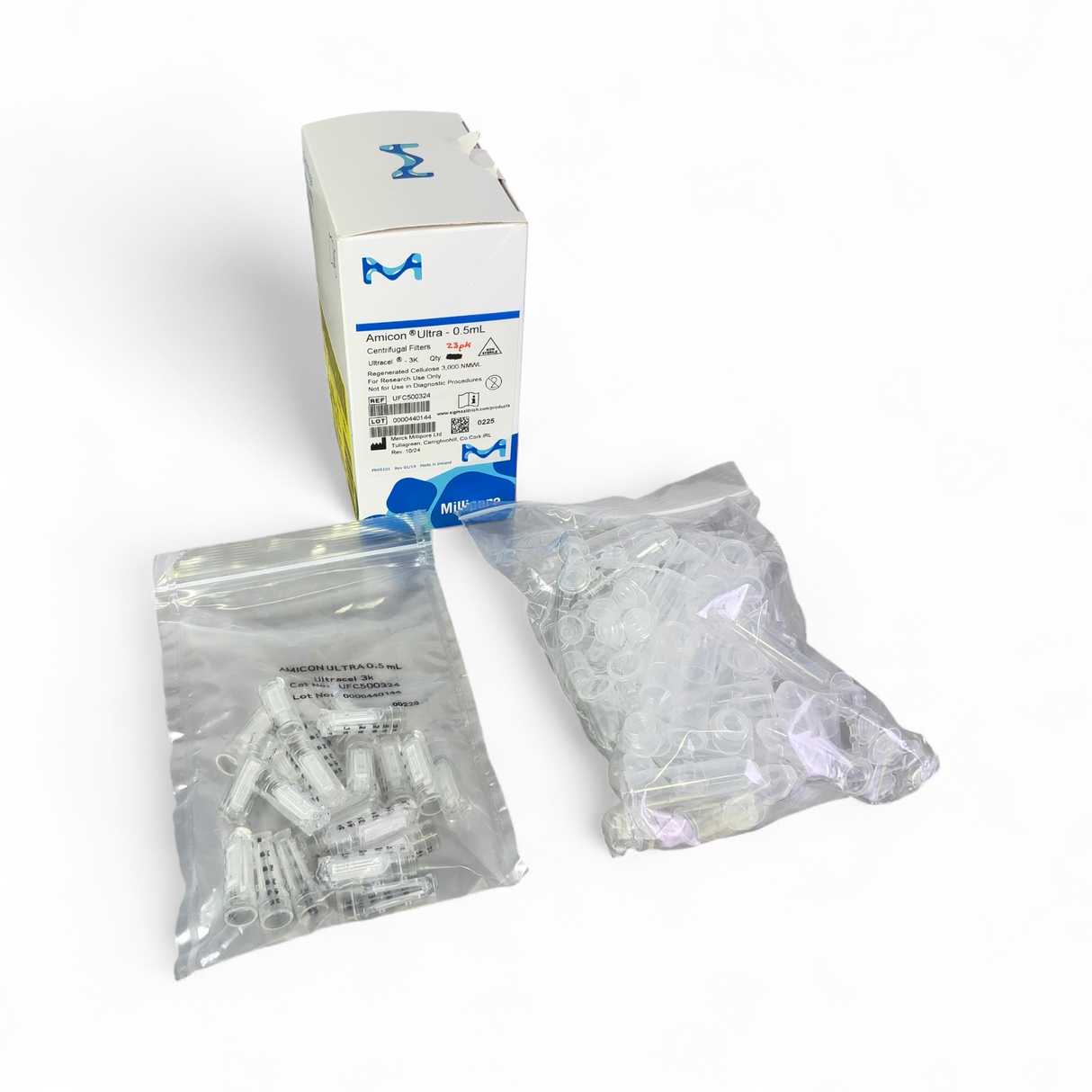 Millipore Amicon Ultra - 0.5mL Ultracel - 3k Centrifugal Filter Units, 23/pk UFC500324 | Safe & Secure Shipping - Image 1