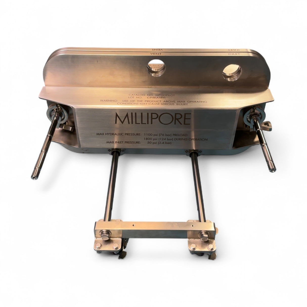 Millipore Pilot Scale 1800psi Hydraulic Filter Holder MPODPILOT w Enerpac P142U106 Pump (BO!) | Safe & Secure Shipping - Image 6