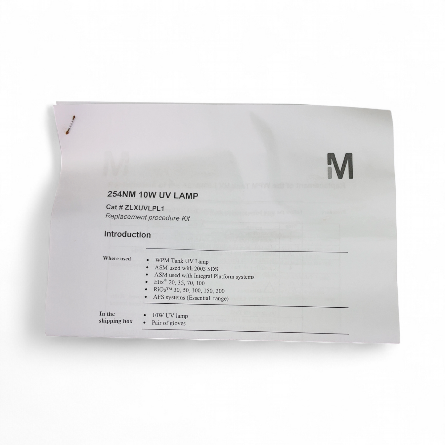 Millipore Sigma Milli-Q 254nm Bactericidal UV Lamp ZLXUVLP01 (Best Offer!) | Mr. Scientific - Image 3