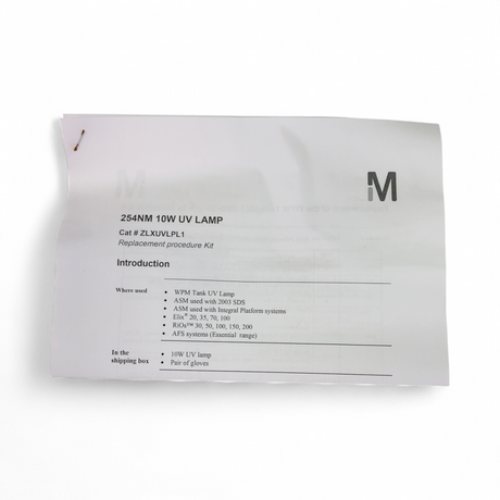 Millipore Sigma Milli-Q 254nm Bactericidal UV Lamp ZLXUVLP01 (Best Offer!) | Mr. Scientific - Image 3