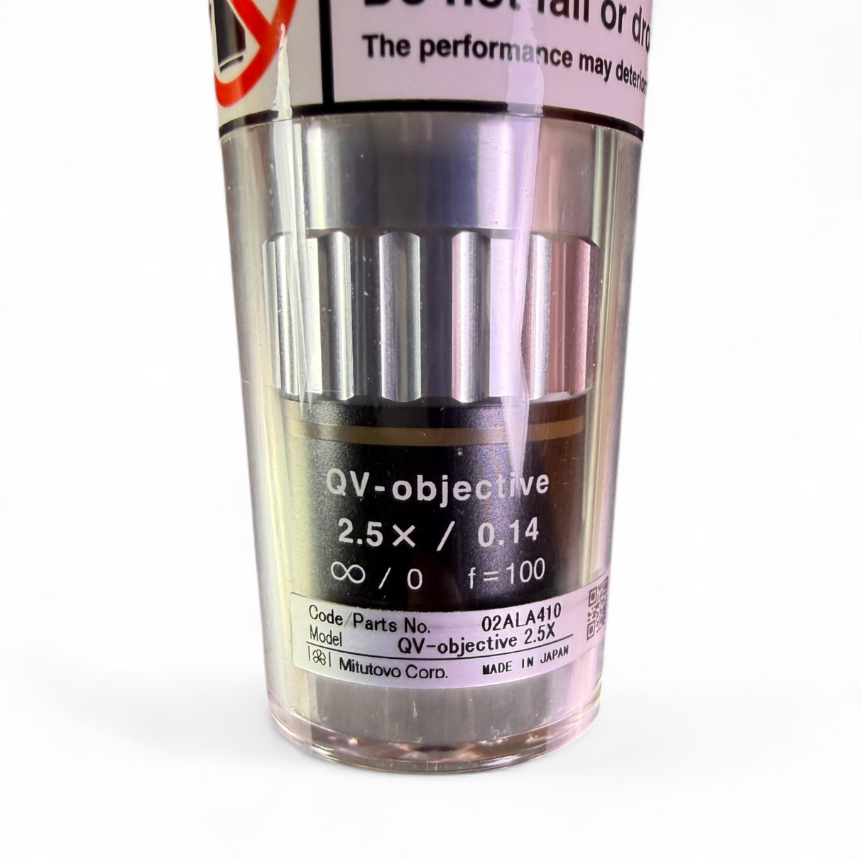 Mitutoyo QV Objective 2.5X/0.14 ∞/0 F=100 Microscope Objective Lens 02ALA410 - Image 8