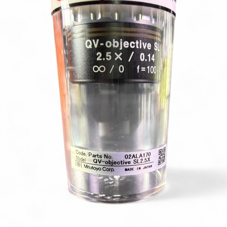 Mitutoyo QV Objective SL2.5X 2.5X/0.14 02ALA170 Microscope Objective - Image 7