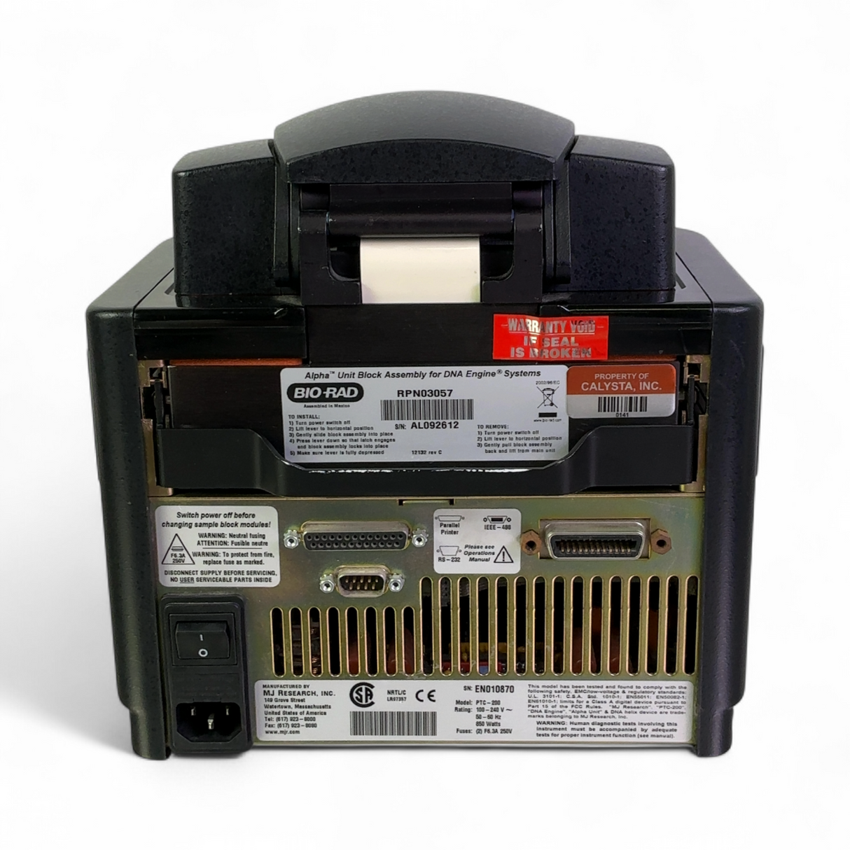 MJ Research Biorad DNA Engine Peltier Thermal Gradient Cycler PTC-200 | Ships Fast from Mr. Scientific - Image 10