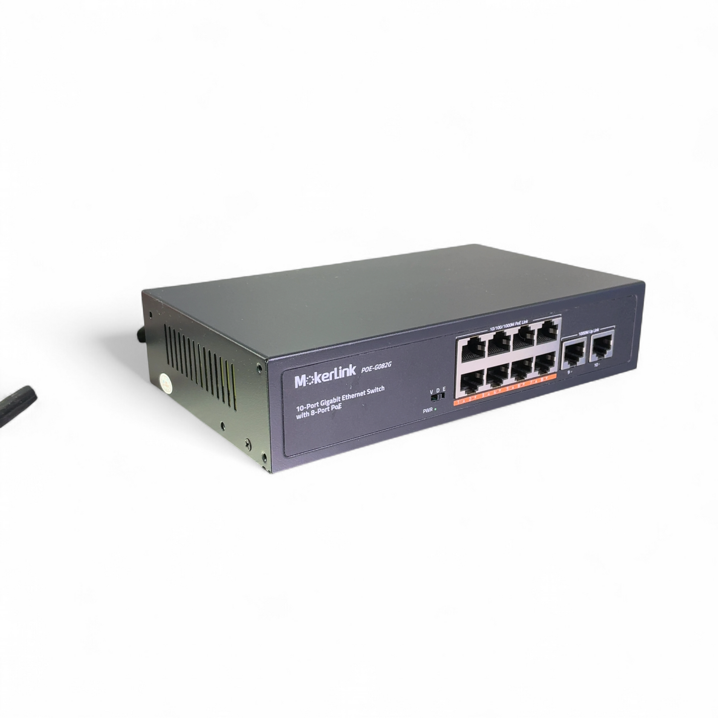 Mokerlink 10-Port Gigabit Ethernet Switch 8-Port PoE POE-G082G (Best Offer!) | Order Direct and Save - Image 1