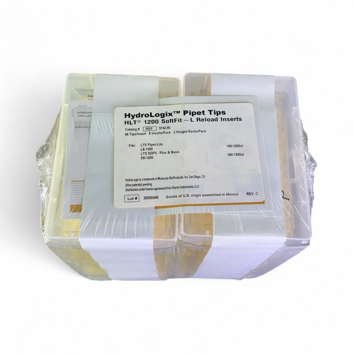 Molecular BioProducts HydroLogix Pipet Tips SoftFit - L Reload Inserts 3742-RI - 3072 Tips - Image 5
