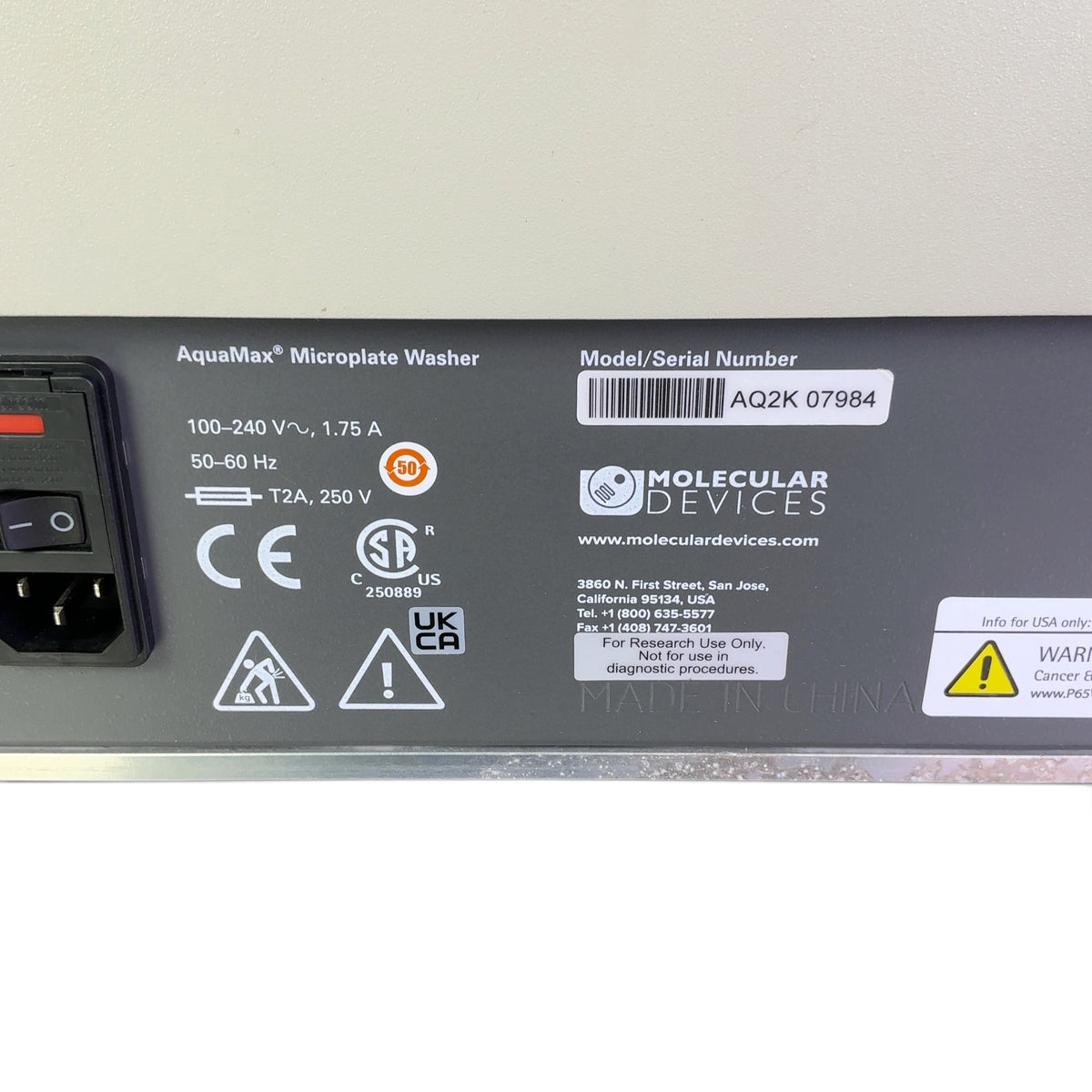 Molecular Devices Aquamax 2000 Microplate Washer AQ2K w Wash Head, Tubing, & Bottles | Ships Fast from Mr. Scientific - Image 8