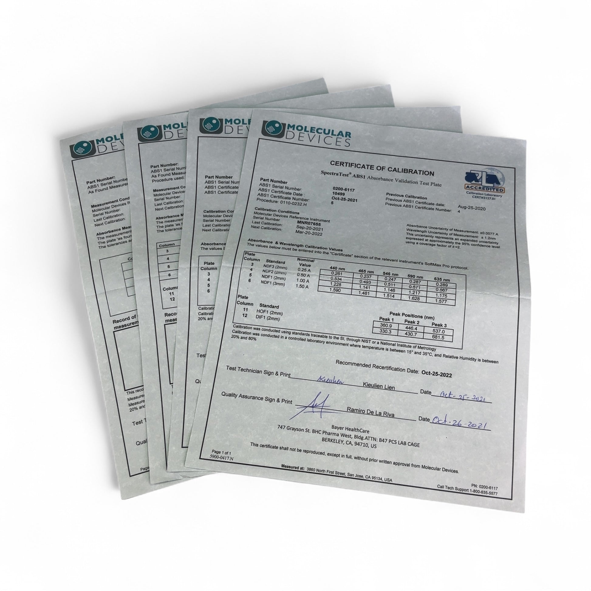 Molecular Devices SpectraTest ABS1 Absorbance Validation Plate 0200-6117 (BO!) | Safe & Secure Shipping - Image 8