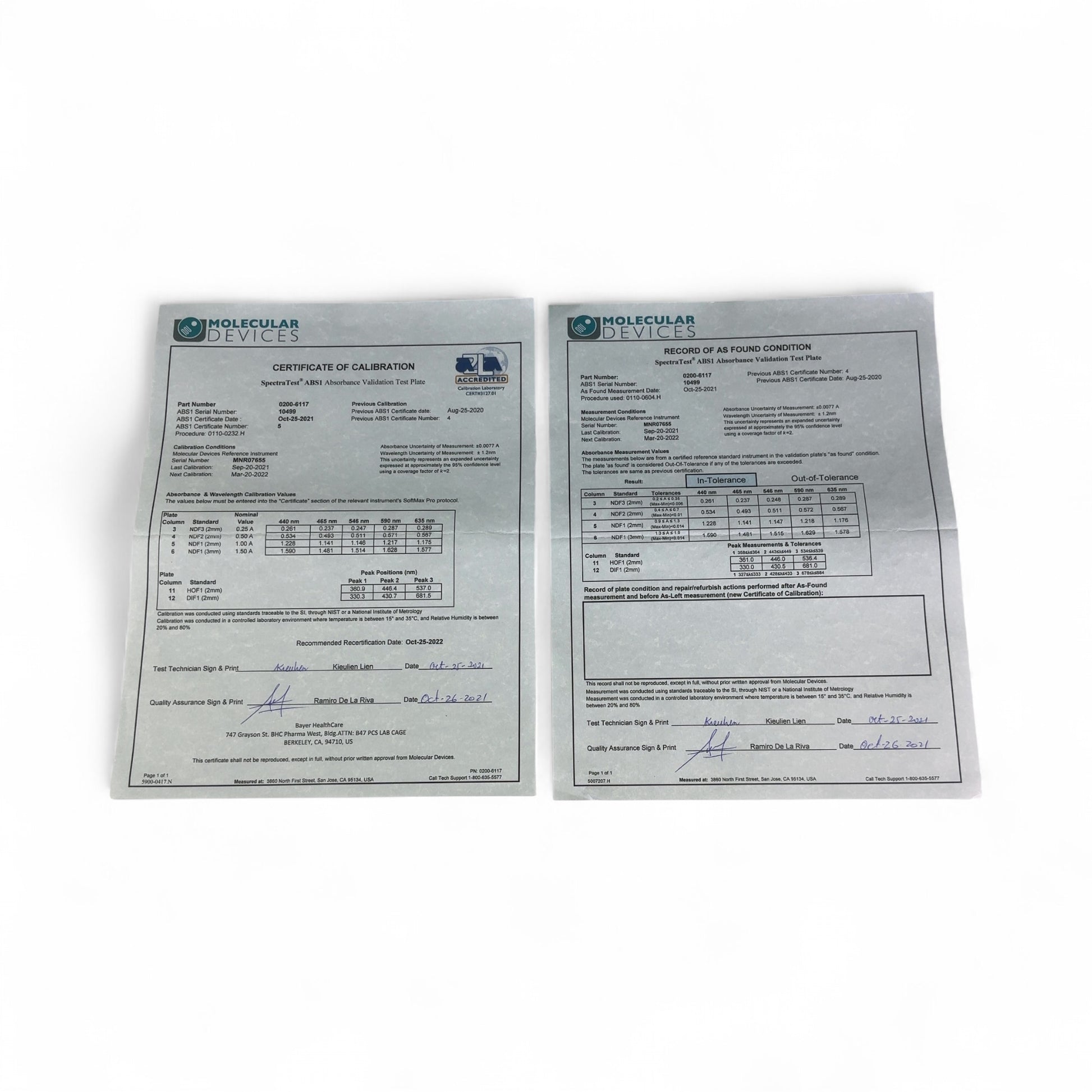 Molecular Devices SpectraTest ABS1 Absorbance Validation Plate 0200-6117 (BO!) | Safe & Secure Shipping - Image 9