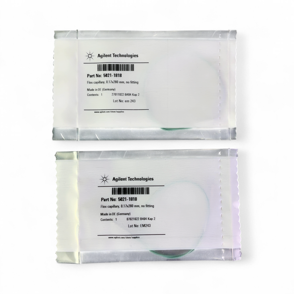 NEW Agilent Technologies Flex Capillaries, 0.17x280mm, No Fitting 5021-1818 - Lot of 2 | Ships Fast from Mr. Scientific - Image 2