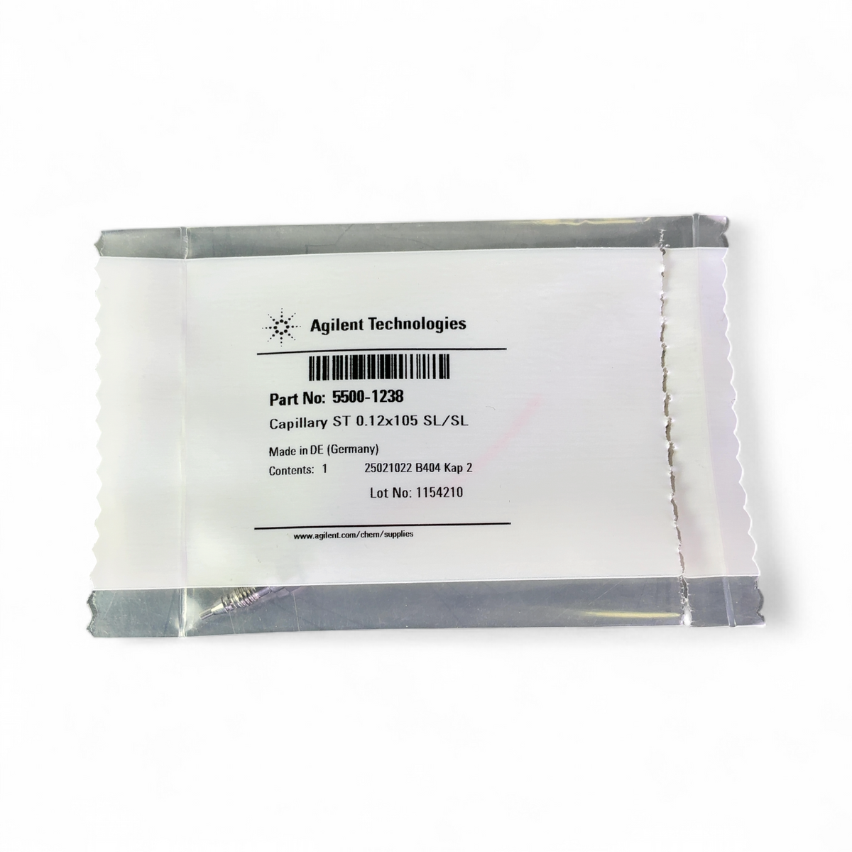 NEW Agilent Technologies HPLC Capillary ST 0.12x105 SL/SL 5500-1238 | Ships Fast from Mr. Scientific - Image 2