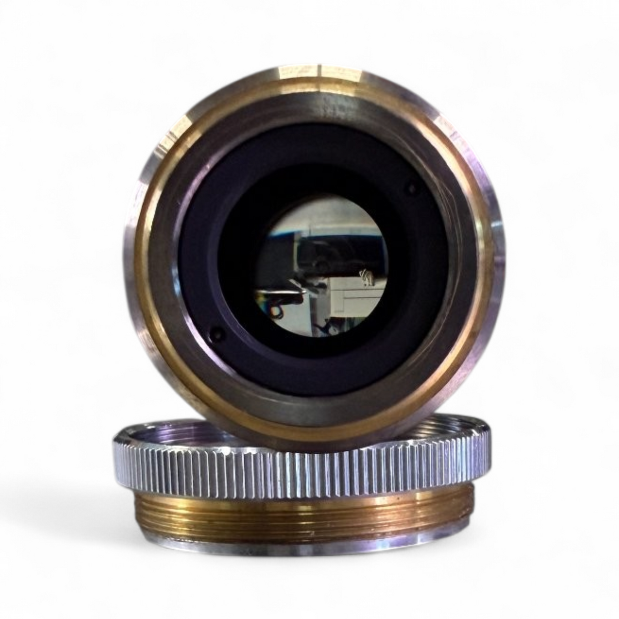 Nikon L Plan 2.5X/0.075 ∞/0 EPI WD 8.8 Microscope Objective Lens w/ Adapter - Image 6