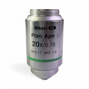 Nikon Plan Apo λ 20x/0.75 OFN25 DIC N2 Microscope Objective MRD00205 - Image 1