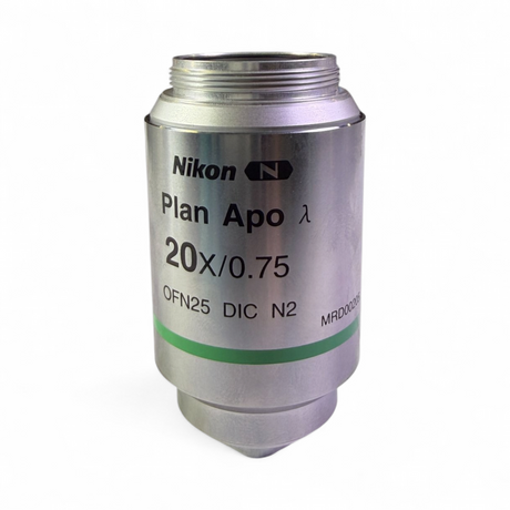 Nikon Plan Apo λ 20x/0.75 OFN25 DIC N2 Microscope Objective MRD00205 - Image 3