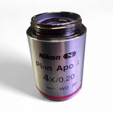 Nikon Plan Apo λ 4x/0.20 WD 20 Microscope Objective Lens MRD00045 - Image 6