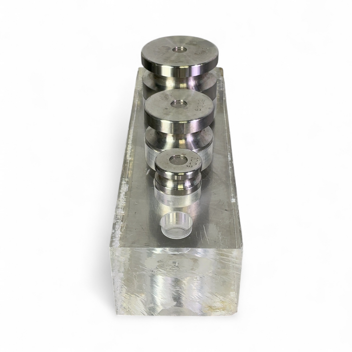 Ohaus Calibration Weight Set with Acrylic Stand 1kg 500g 100g Lot of 3 | Order Direct and Save - Image 3