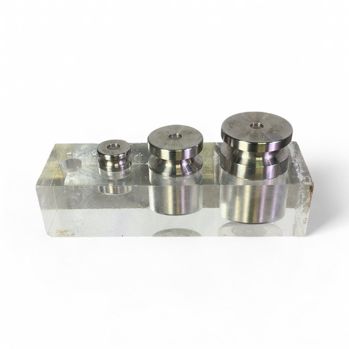 Ohaus Calibration Weight Set with Acrylic Stand 1kg 500g 100g Lot of 3 | Order Direct and Save - Image 4