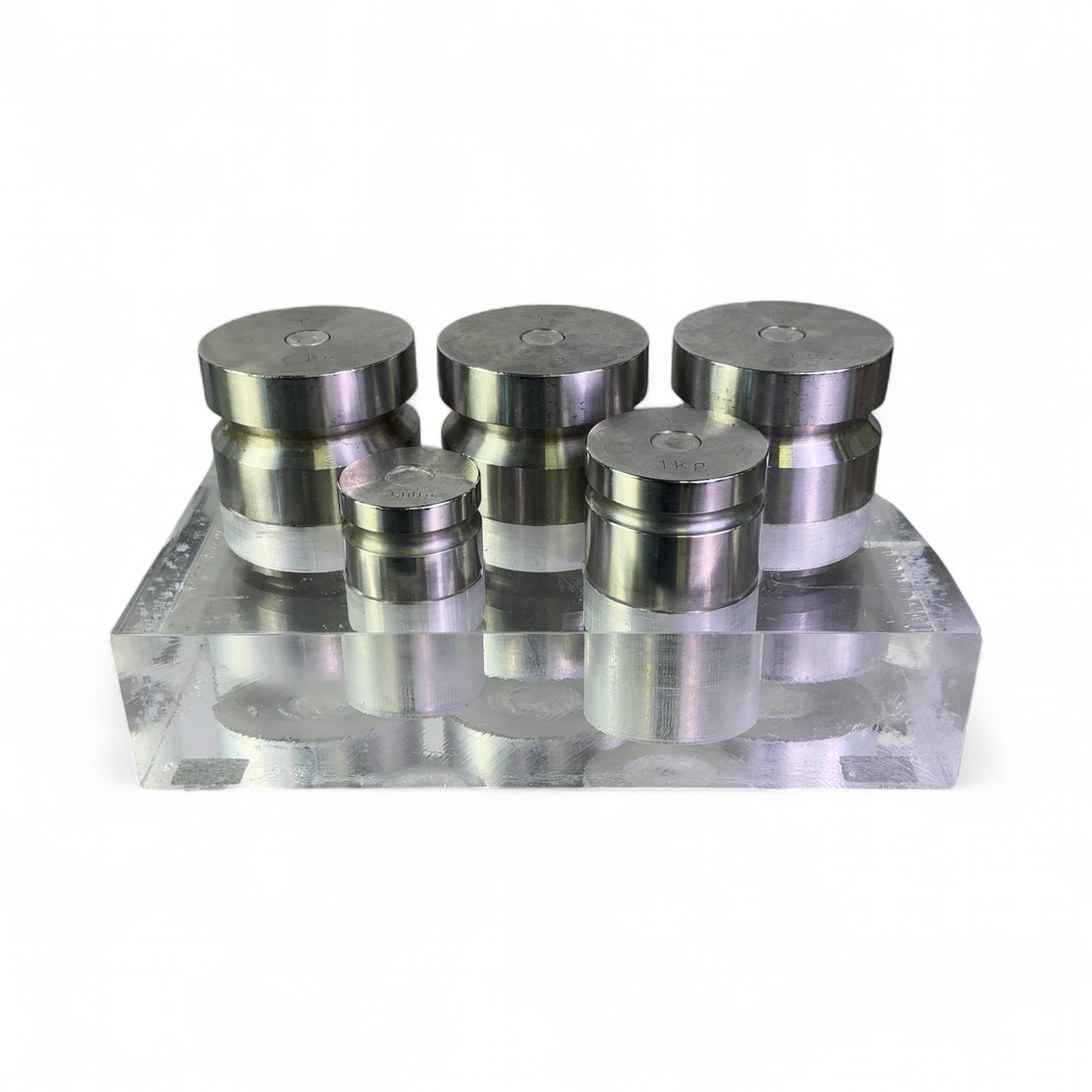 Ohaus Stainless Steel Calibration Weight Set; 3x2kg, 1kg, 500g | Mr. Scientific - Image 3