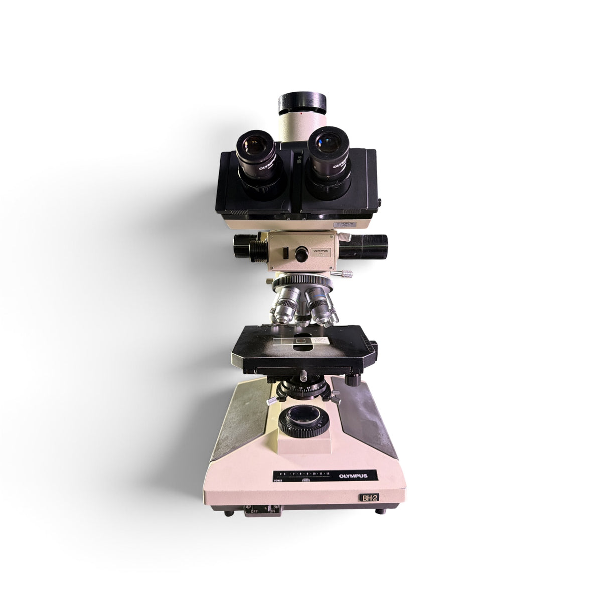 Olympus BH-2 BHS 5-Headed Teaching Microscope w/ DPlan Objectives, AmScope MD35 - Image 10
