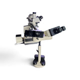 Olympus BH-2 BHS 5-Headed Teaching Microscope w/ DPlan Objectives, AmScope MD35 - Image 3