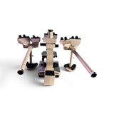 Olympus BH-2 BHS 5-Headed Teaching Microscope w/ DPlan Objectives, AmScope MD35 - Image 7